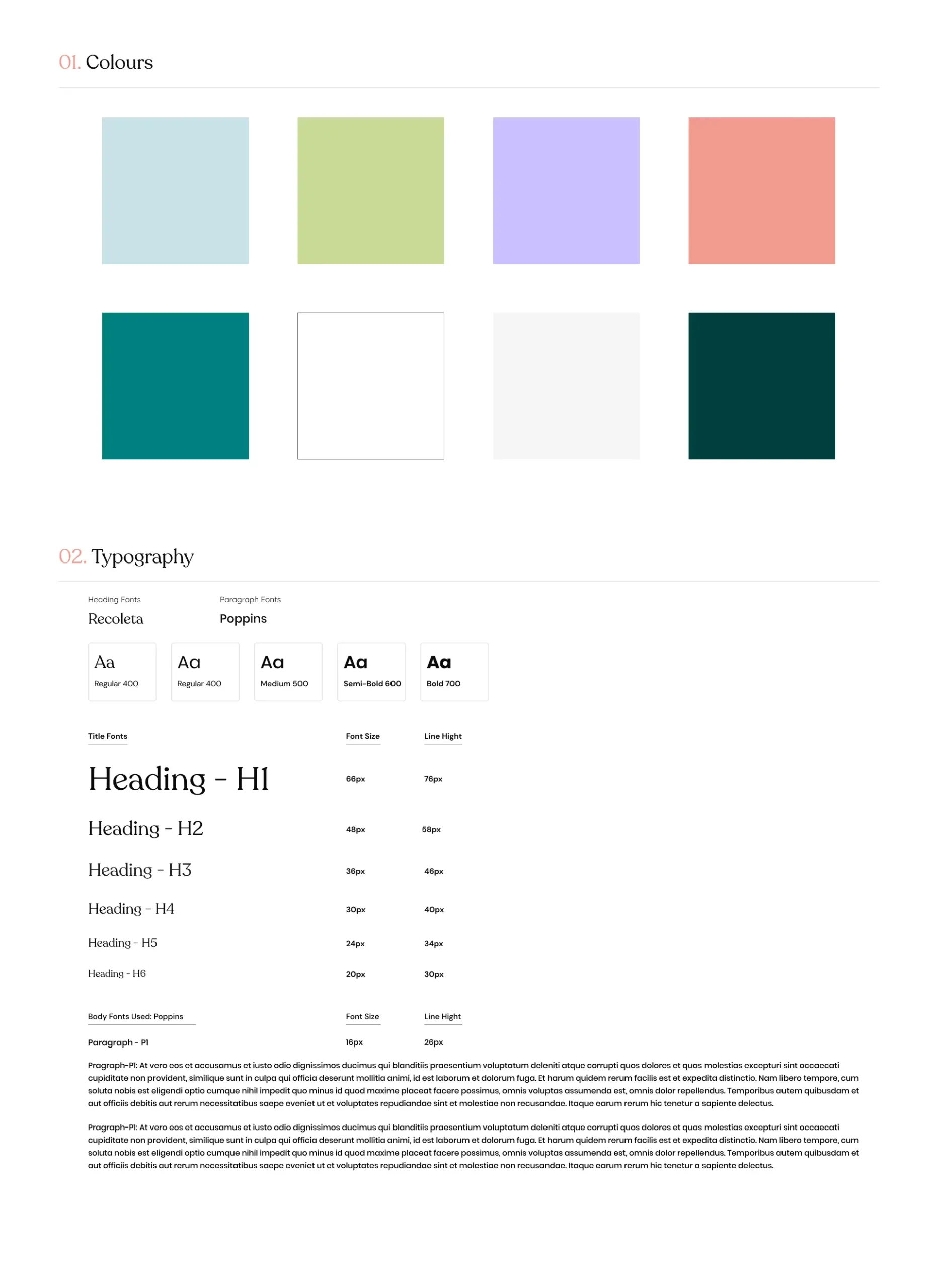 Visual design and branding